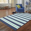 Oriental Weavers Meridian 5701B Blue/ Ivory Indoor/Outdoor Area Rug - 1'10" x 2'10" - 3 of 4