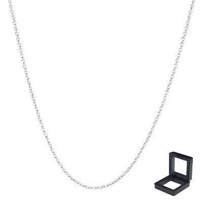 925 Silver Necklace for Women - Adjustable O-Slab Chain (45+5cm) - Gift for Bride, Mother, Valentine's Day