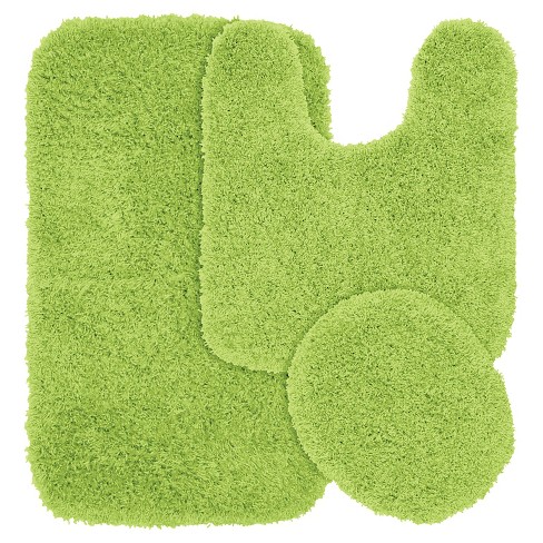 target green bathroom rugs