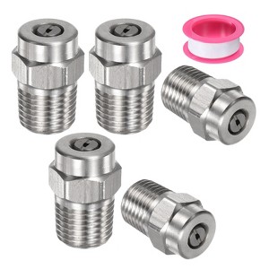 Unique Bargains Stainless Steel Durable Corrosion Resistant Pressure Washer Nozzles 5 Pcs - 1 of 4