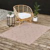 Marta Barragan Camarasa Terracotta retro lines Outdoor Rug - Deny Designs - 3 of 4