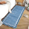 Modern Solid Washable Non Slip Area Rugs for Bedroom Living Room, Low Pile Soft Carpet for Home Office - 2 of 4