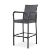 Coolbibila-Set Of 2 Barstool, Polyethylene Rattan Bar Chair Stool, Modern Bar Chair, Bar Chair With Back, Bar Chair High For Outdoor - 3 of 4