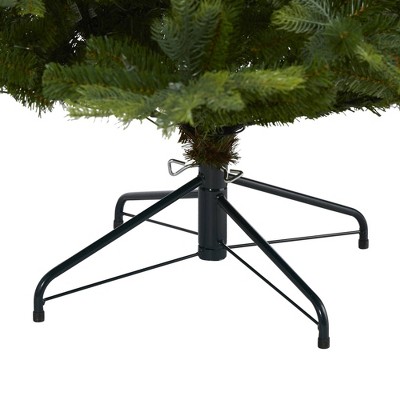 7ft Green Pre-Lit Spruce Artificial Christmas Tree with Clear Lights