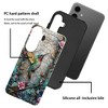 BONGEEK Case Compatible with Samsung Galaxy S24,Scratch Resistant Hybrid 2-Layer Hard Shell Bright Phone Case,Hummingbird Flower Stained Glass - 2 of 4