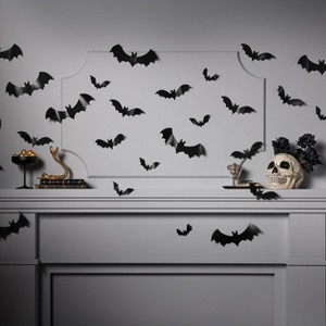 30ct Halloween Decor Kit Bats - Hyde and EEK! Boutique™: Wall Decals, 18+ - 1 of 3
