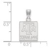 Black Bow Jewelry 10k White Gold Texas A&M Aggies NCAA Small Pendant - 2 of 3