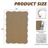 Beautyolove 24 in. W x 36 in. H Rectangle White Wood Framed Wavy Wall Mirror - 4 of 4