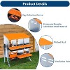 Acekool Chicken Nesting Box, 6-Hole 2-Layer Hen Nest with Legs, Roll Away Egg Tray, Easy-Clean Pull Out Roosting Box for Hens - 4 of 4