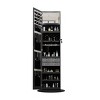 GlasFlength Full Length Mirrors Mirror Cabinet Jewelry Storage Armoire Lockable Free Standing Mirror 360° Swivel for Room, Black, 21.6"*21.6"*62.3" - 2 of 4