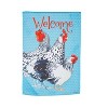 Evergreen Garden Flag Chickens Suede Double Sided Indoor Outdoor Decor 18" x 12.5" - 2 of 2