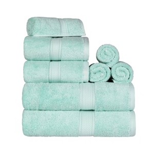 Luxury Cotton Heavyweight Ultra-Plush 8 Piece Towel Set by Blue Nile Mills - 1 of 4