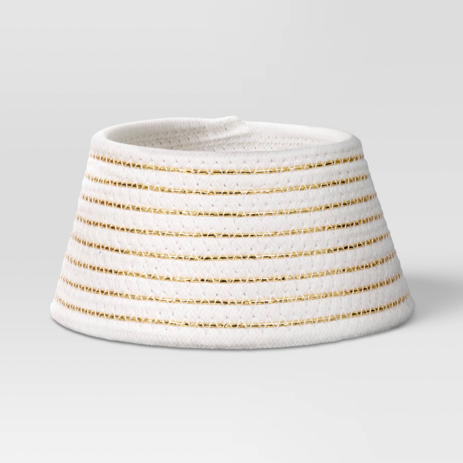 7" Christmas Wrap Mini Tree Collar White Gold - Wondershop™