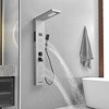 BWE 4-Jet Rainfall Shower Tower Shower Panel System with Rain Waterfall Shower Head and Shower Wand - 4 of 4