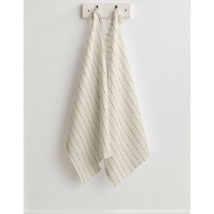 Solino Home Striped Linen Kitchen Towels | Pinstripe - 1 of 4
