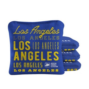 Skip's Garage | Gameday Los Angeles Football Royal Blue Synergy Pro Cornhole Bags (Set of 4) - 1 of 4