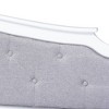 Twin Marlie Upholstered Daybed with Trundle Gray/White - Baxton Studio: Polyester, Wood Composite, No Box Spring Needed - 3 of 4