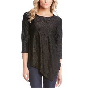 Karen Kane Womens Velvet Burnout Pullover Blouse - 1 of 1