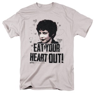 Grease Eat Your Heart Out Adult T-Shirt Silver - 1 of 4