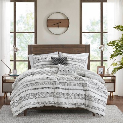 King Blue Microfiber Reversible Comforter Set with Decorative Pillows