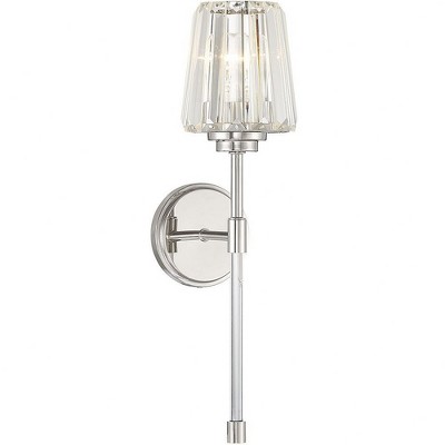 Savoy House Garnet 1 - Light Wall Light in  Polished Nickel