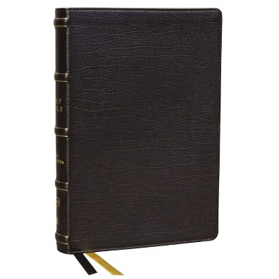 KJV Holy Bible with Apocrypha and 73,000 Center-Column Cross References, Black Genuine Leather, Red Letter, Comfort Print (Thumb Indexed): King James