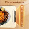 ZAFRO Warming Mat for Food,3-Temp Electric Warmer (140/176/212°F), 250W Low Energy, Auto Shut-Off & Child Safety Lock, Portable Roll-Up Silicone - 2 of 4