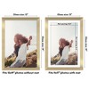 Americanflat 13x19 Picture Frame with Shatter-Resistant Glass - Use as 11x17 Frame with Mat or 13x19 Frame Without Mat - Hudson Collection - Gold - 2 of 4