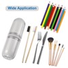 Unique Bargains Travel and Outdoor Plastic Portable Simple Storage Toothbrush Travel Container with 4 Cups 1 Pc - 4 of 4