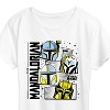 Women's - Star Wars - The Mandalorian Mando Helmet Grid Short Sleeve Graphic T-Shirt - 2 of 4