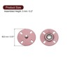 Unique Bargains Alloy Invisible Durable High Hardness Buckle Fasteners Press Studs Buttons 5 Pcs - 2 of 4