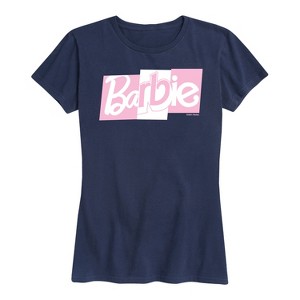 Women's - Barbie - Pink and White Logo Short Sleeve Graphic T-Shirt - 1 of 4