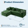 106.7" Modular Sectional Couches, 4 Seater Cloud Couch with Deep Seat, L-Shape Sofa with Chaise, Chenille  Upholstered Couches for Living Room - 2 of 4