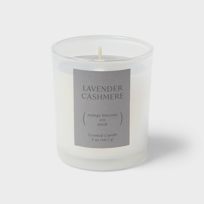 5oz Glass Jar Candle Lavender Cashmere - Threshold&#8482;, 1 of 6