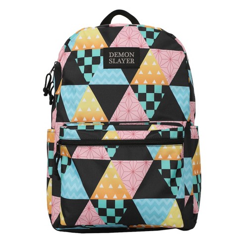 Mini Geometric Graphic Hand Backpack, Women's Zipper Top Handle