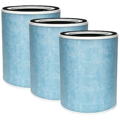 Nispira 4-in-1 True HEPA Activated Carbon Filter Replacement For Purezone Turbo Air Purifier PEAIRCYL 3 Packs