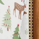 deer, trees, & snow