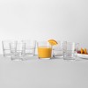 16.4oz Glass Stackable Tall Tumblers Set of 6 - Threshold