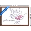 Trends International Disney Simple Moments Line Art - Minnie Mouse Framed Wall Poster Prints - 3 of 4