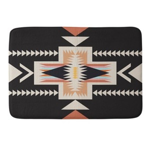 Deny Designs 34"x21" Urban Wild Studio South Shore Memory Foam Bath Rug Black : Microfiber, Machine Washable, Non-Slip Backing - 1 of 3