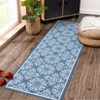 Washable Floral Living Room Rugs, Indoor Modern Soft Non Slip Textured Carpet for Bedroom Dining Room Office - 4 of 4