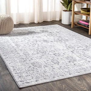 Lotus Modern Persian Floral Area Rug  - JONATHAN Y - 1 of 4