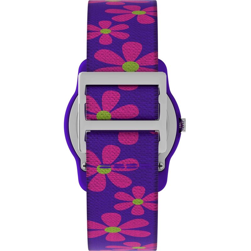 Kid's Timex Watch with Floral Strap - Purple/Pink T89022XY, 3 of 4