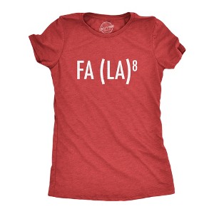 Womens FA (LA)8 T Shirt Funny Nerdy Math Christmas Carole Graphic Novelty Holiday Tee - Crazy Dog Women's T Shirt - 1 of 4