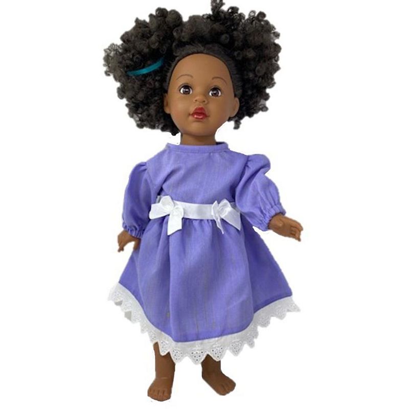 Doll Clothes Superstore Purple Long Dress fits Bitty Baby, 2 of 4