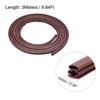 Unique Bargains Self Adhesive Rubber Weatherproofing Weather Stripping - 2 of 4