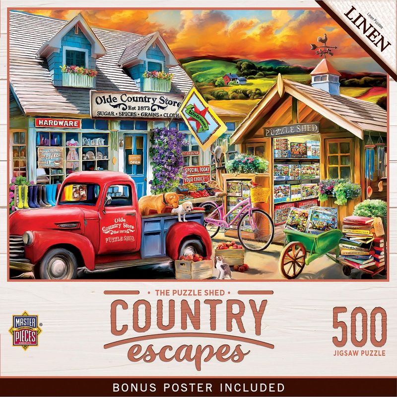 MasterPieces Country Escapes - The Puzzle Shed 500 Piece Jigsaw Puzzle, 2 of 8