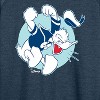 Women's - Disney - Donald Duck's Temper Tantrum Lightweight French Terry Wide Neck Long Sleeve Shirt - 2 of 4