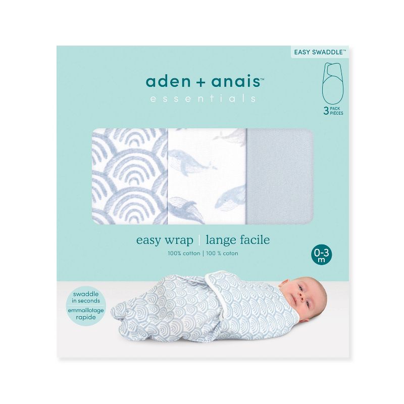 aden + anais essentials Easy Zipless Swaddle Wraps -  0-3 Months, 2 of 4