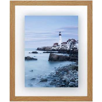 Americanflat Floating Picture Frame with polished glass - Horizontal and Vertical Formats for Wall - Horizontal and Vertical Formats for Wall